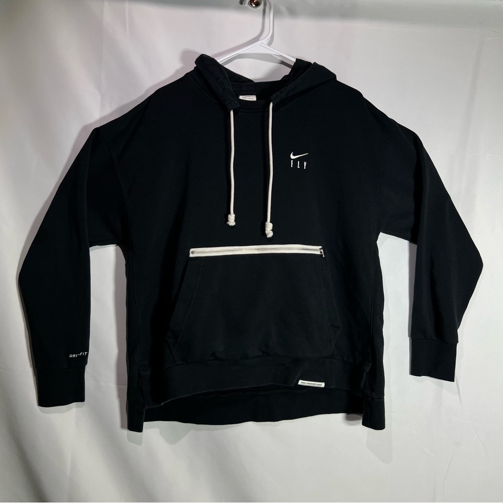 Nike Dri-Fit Standard Issue Adult Black Pullover Hooded Sweatshirt Size XL.